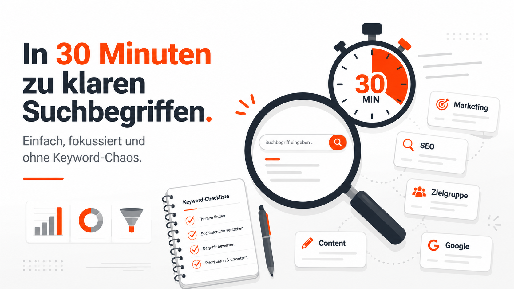 in 30 Minuten zu klaren Suchbegriffen mit Keyword Recherche 